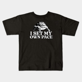 I Set My Own Pace Kids T-Shirt